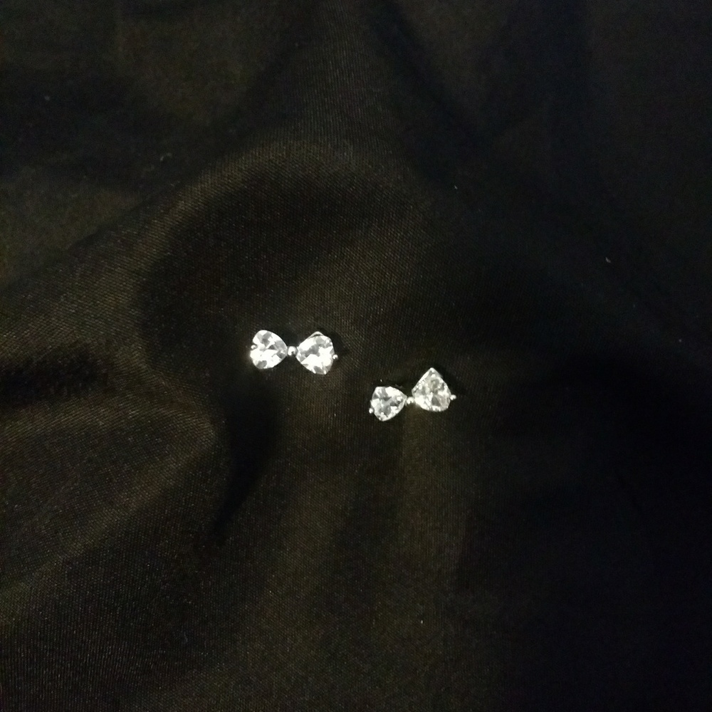 Sterling Silver Bow Earrings